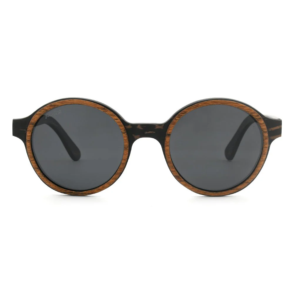 Pepe – Iconic Round Wood Sunglasses - Image 2