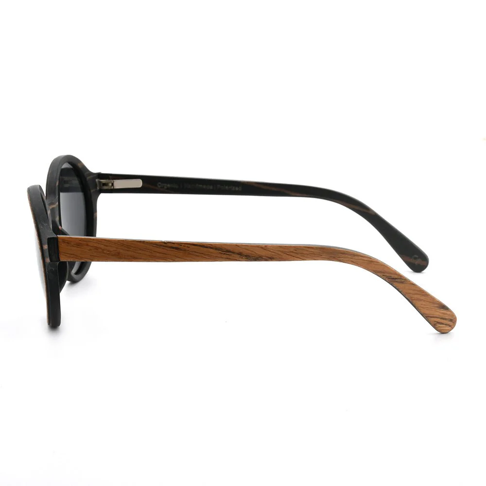Pepe – Iconic Round Wood Sunglasses - Image 4