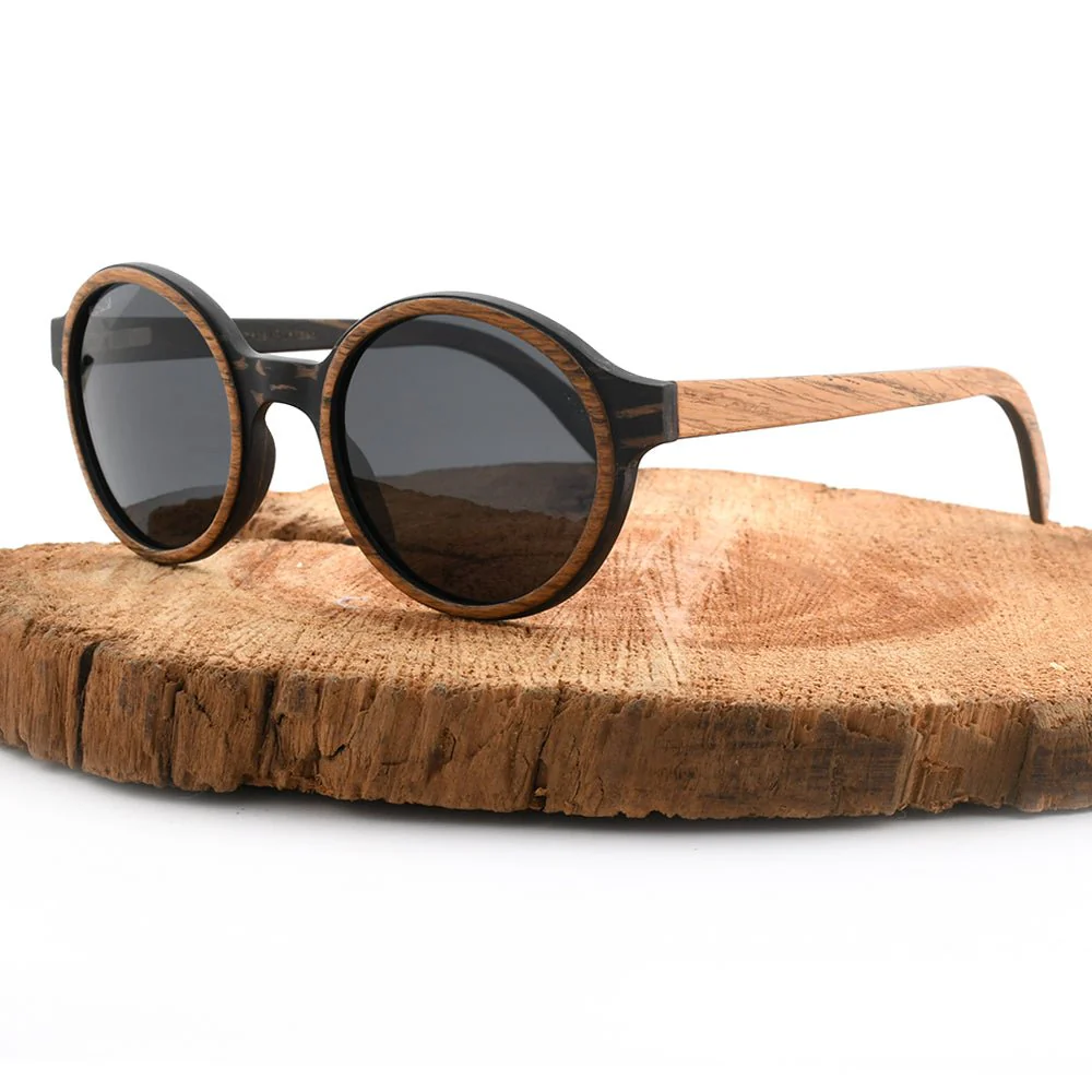 Pepe – Iconic Round Wood Sunglasses - Image 5