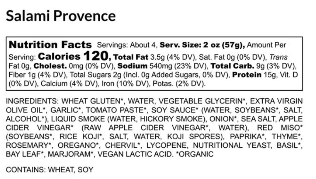 Plant-Based French/Hungarian Salami 3-Pack - Image 5