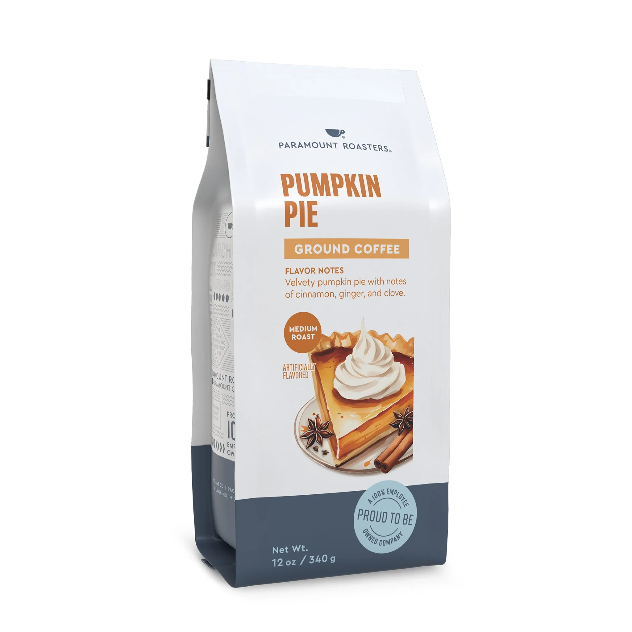 Pumpkin Pie 12oz Flavored Ground Coffee - Image 2
