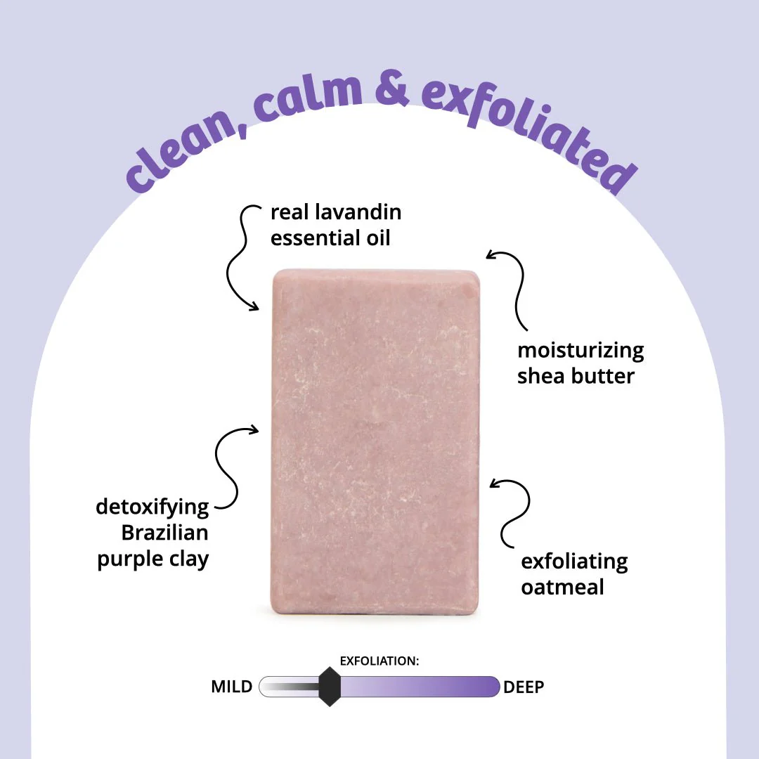 Purple Rain Exfoliating Body Bar Soap - Image 3