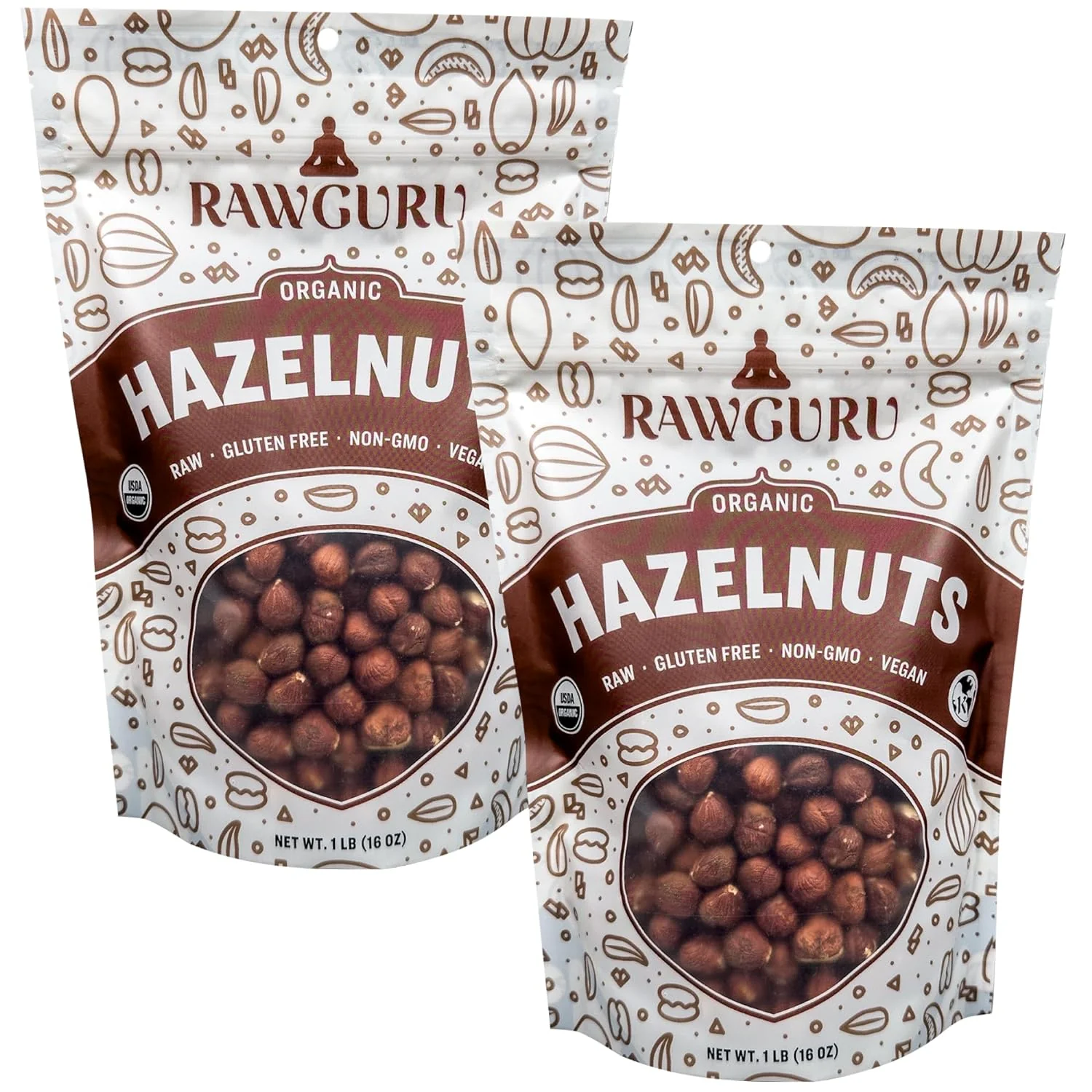 Raw Organic Hazelnuts - 16 oz - Image 6