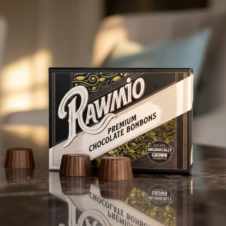 Rawmio Coconut Milk Chocolate Bonbons, 12 Bonbons - Image 10
