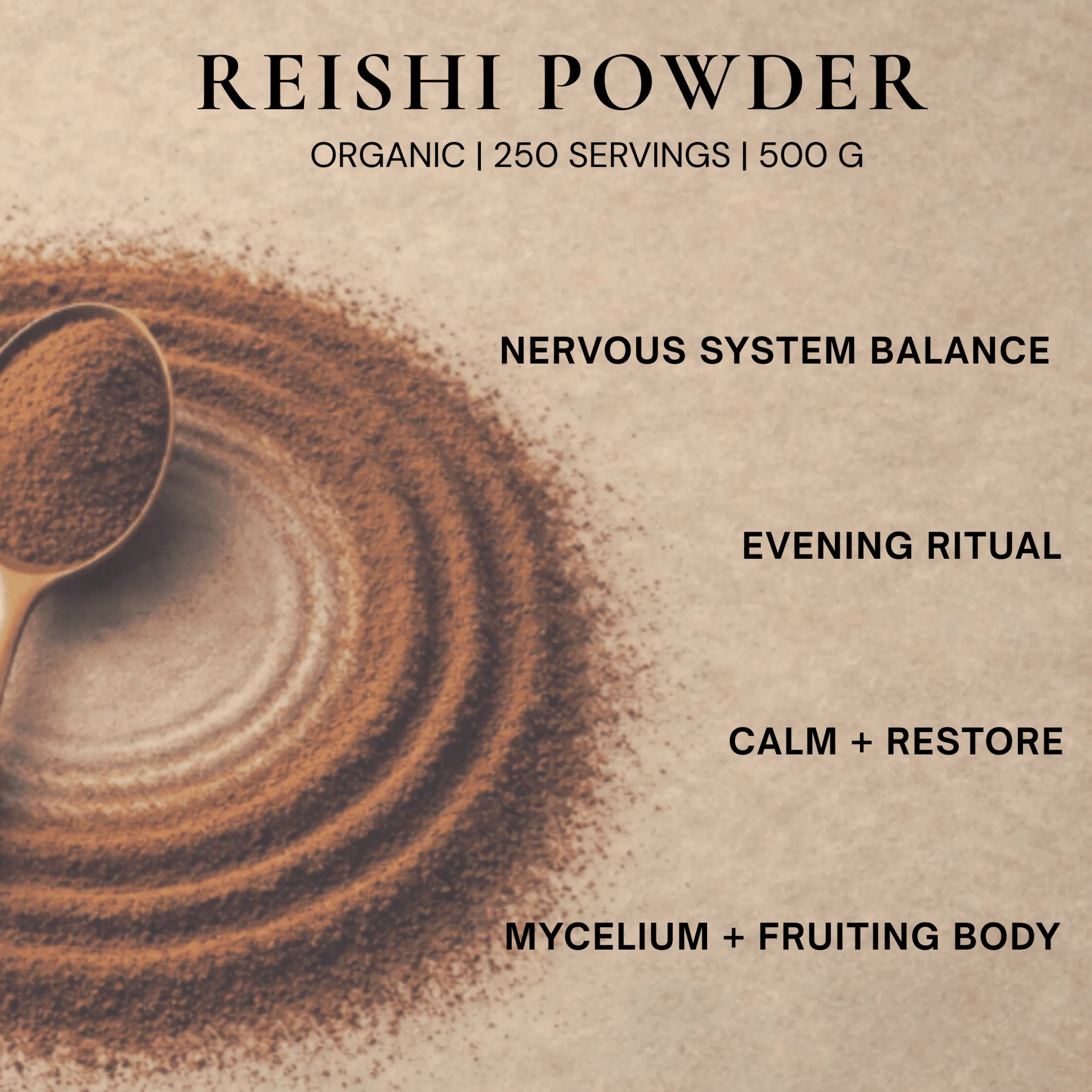 Organic Reishi Mushroom Powder — Foodservice 500g - Image 5
