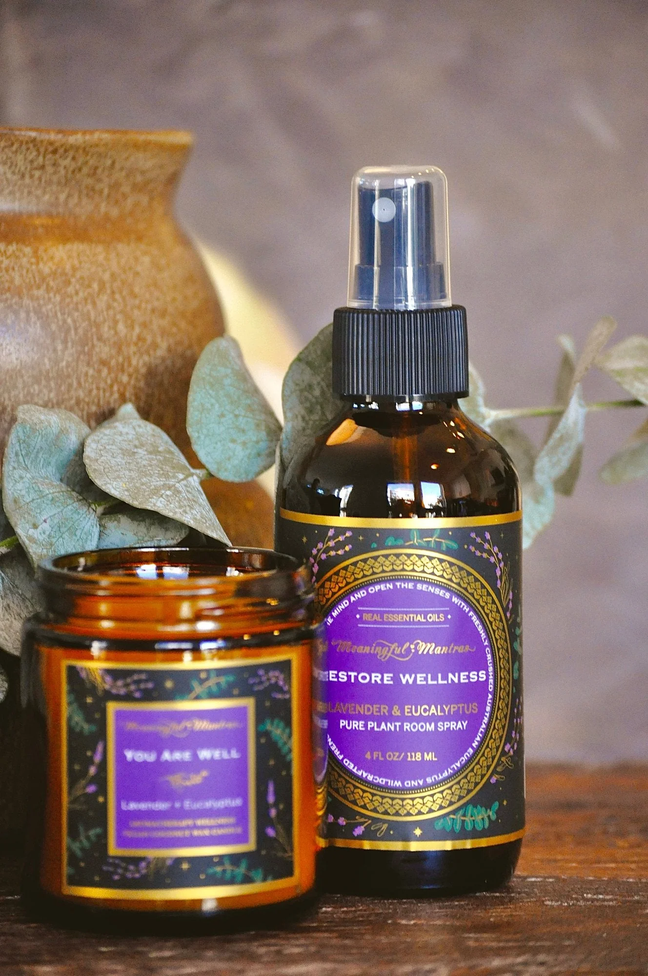 Restore Wellness Lavender & Eucalyptus Pure Plant Room Spray - Image 4
