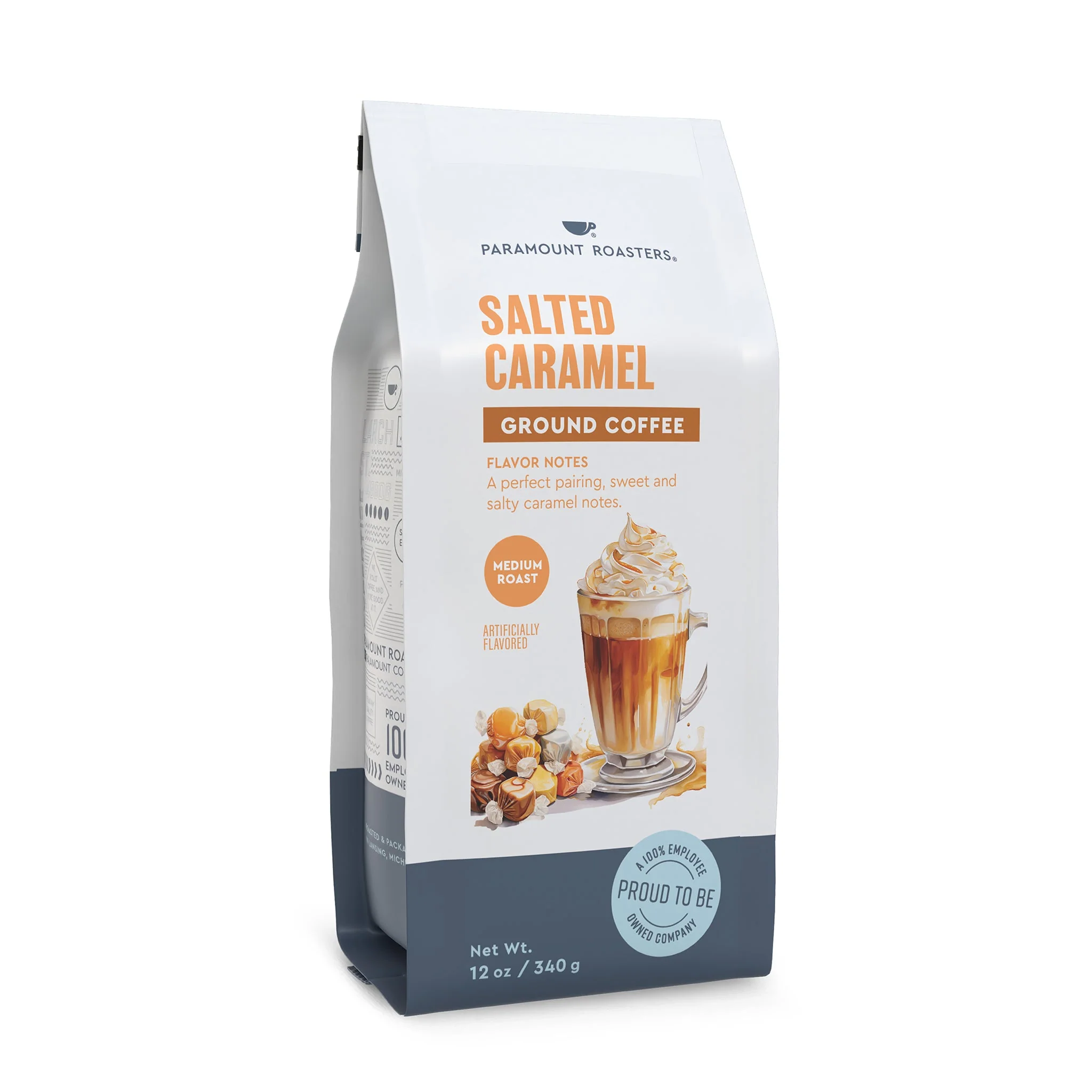Salted Caramel 12oz Flavored Ground Coffee - Image 2