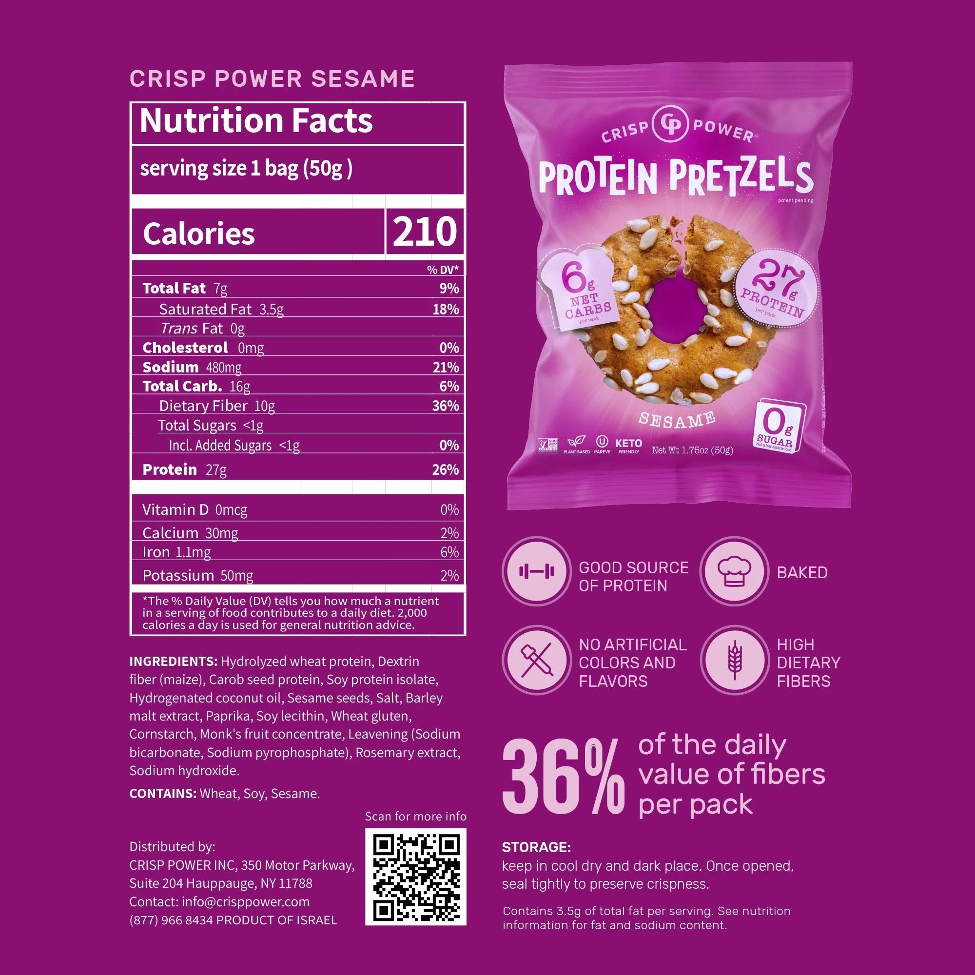 Sesame - Protein Pretzels - Image 4