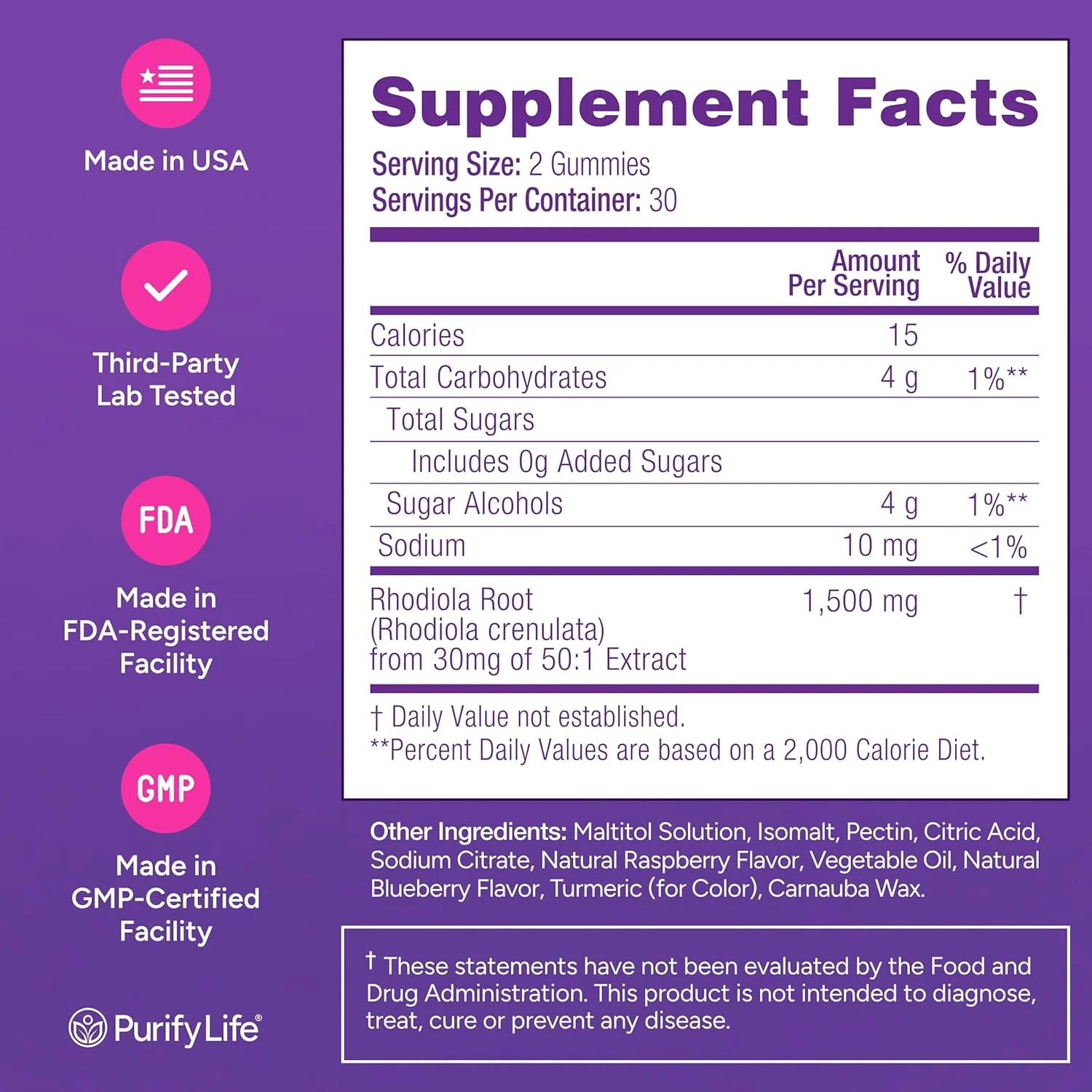 Sugar-Free Rhodiola Rosea Gummies - Image 7