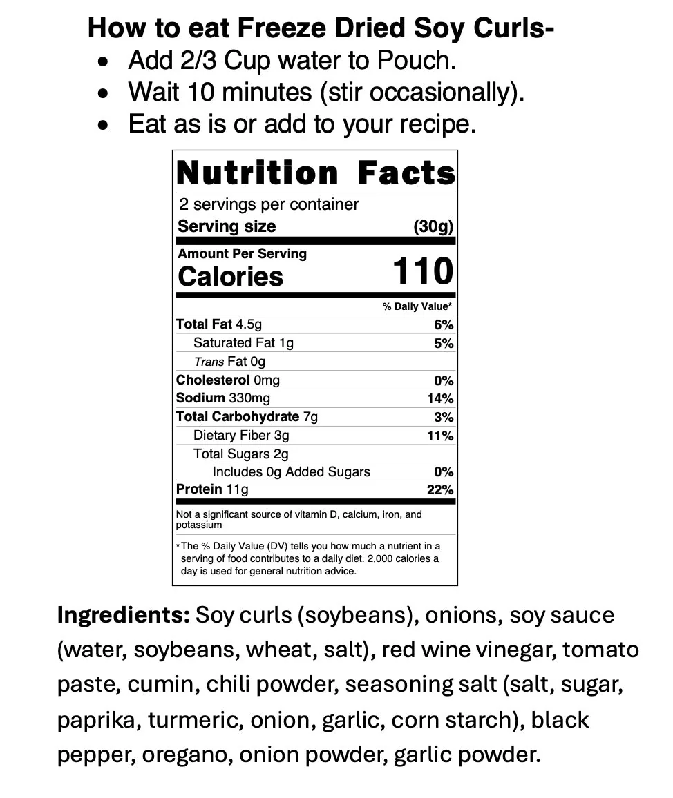 Taco Style Protein Strips BULK (18 Servings) Bag - Image 3