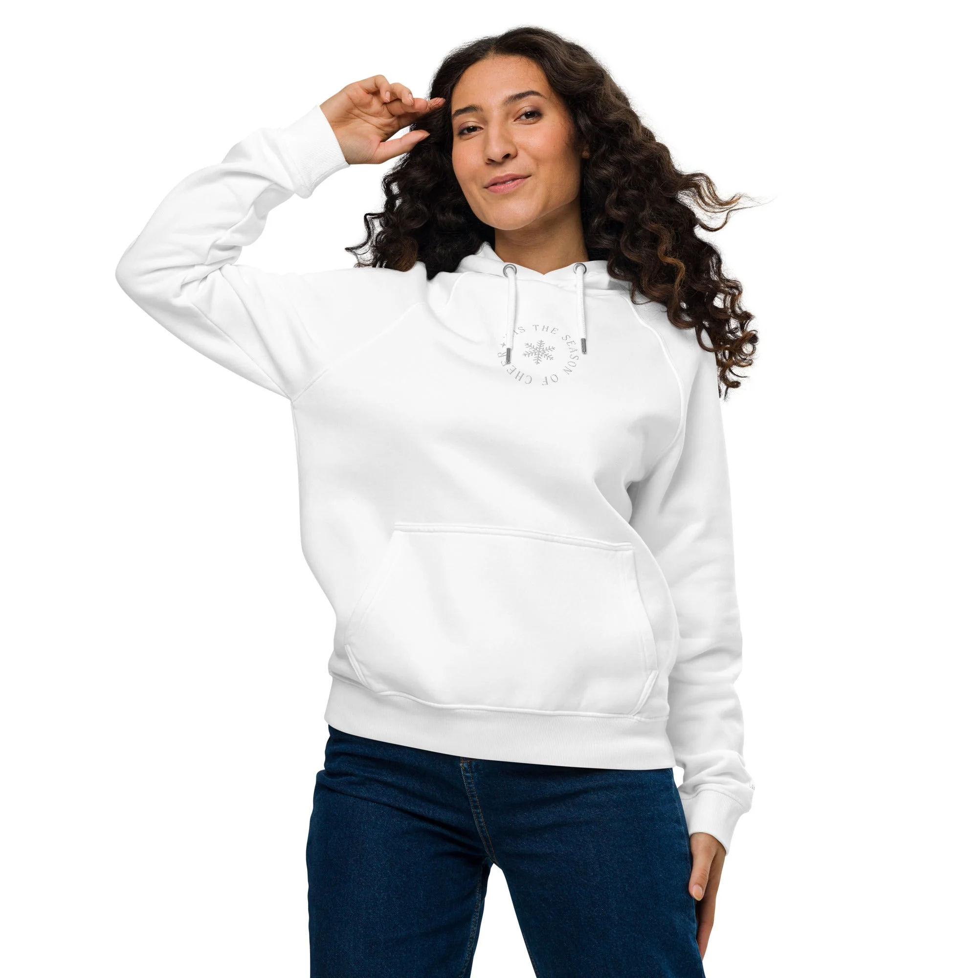 'Tis the Season Embroidered 100% Organic Cotton Hoodie