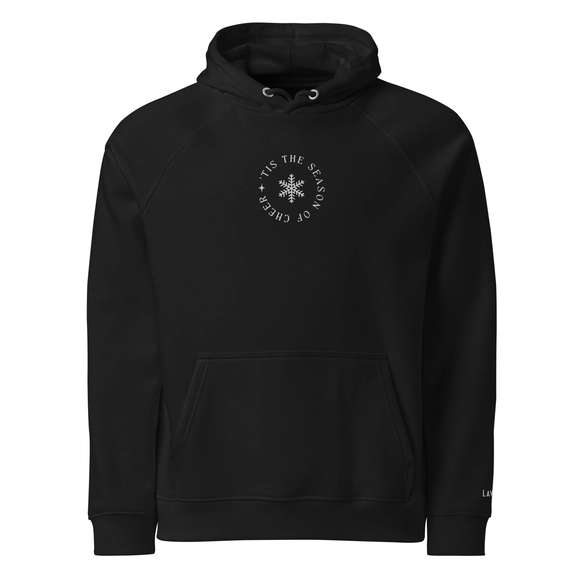 'Tis the Season Embroidered 100% Organic Cotton Hoodie - Image 5