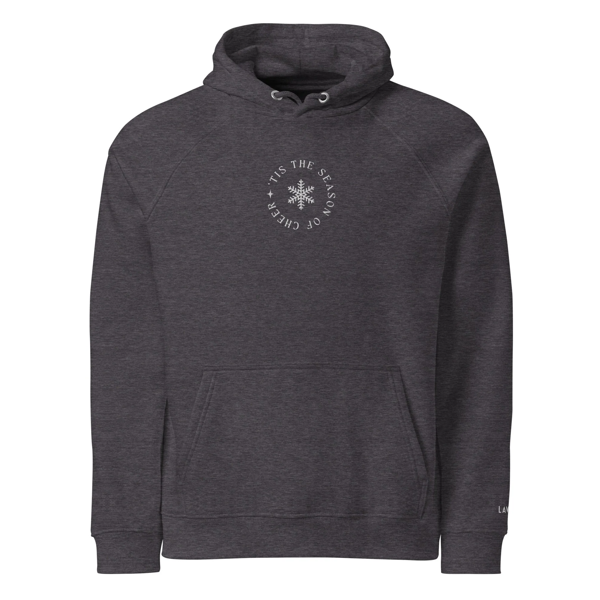 'Tis the Season Embroidered 100% Organic Cotton Hoodie - Image 7