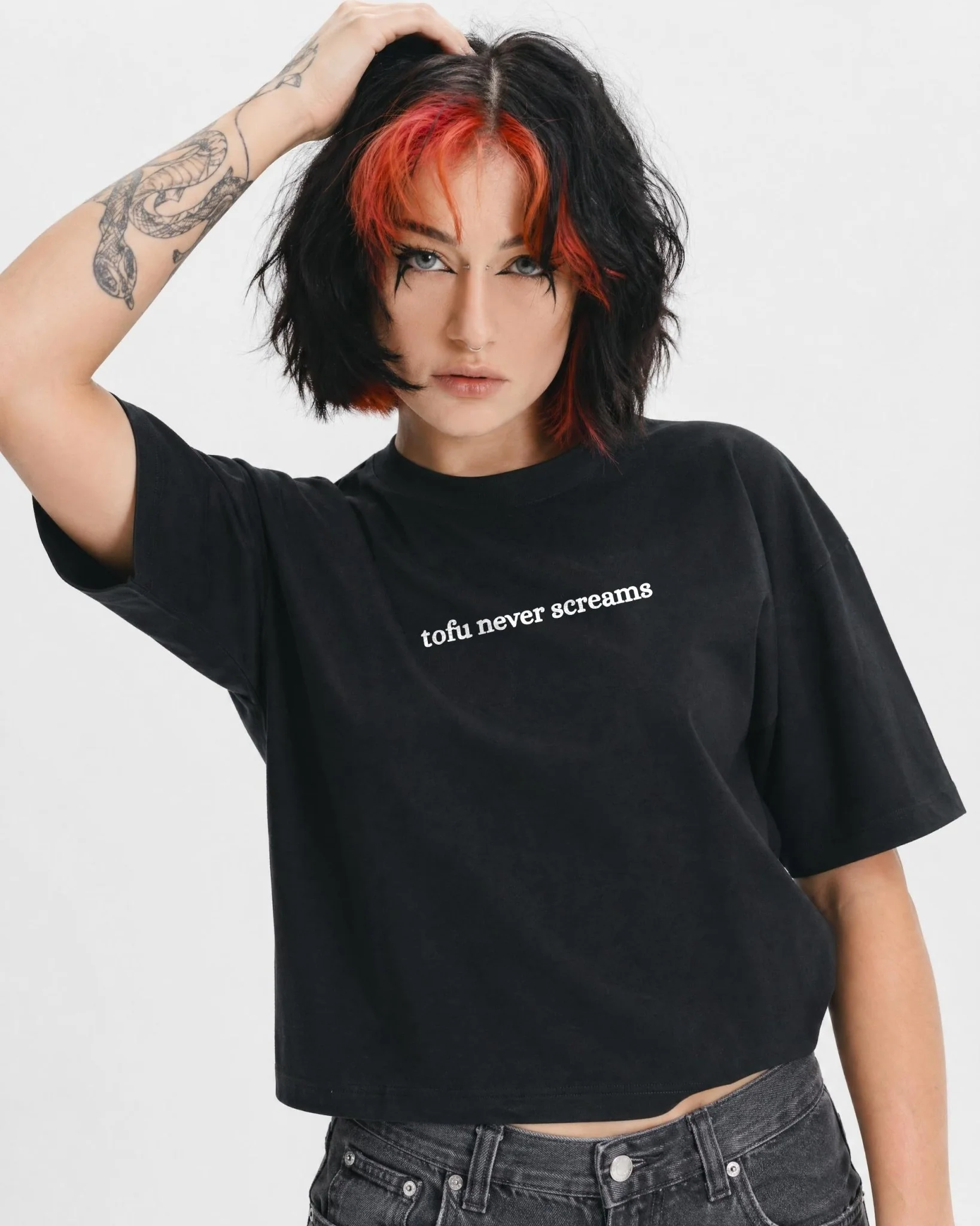 Tofu Never Screams Women's Boxy T-Shirt - Image 2