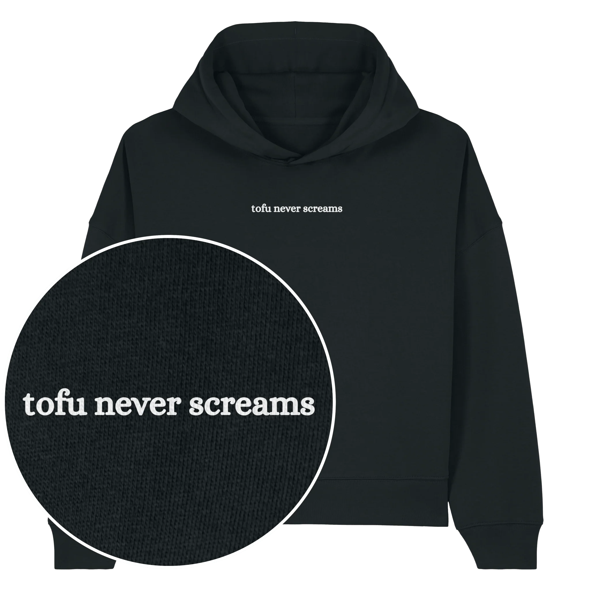 Tofu Never Screams Women's Hoodie - Image 3