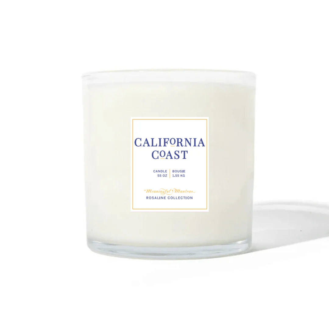 Tranquility California Coast Natural Candle 55oz Rosaline Collection - Image 2