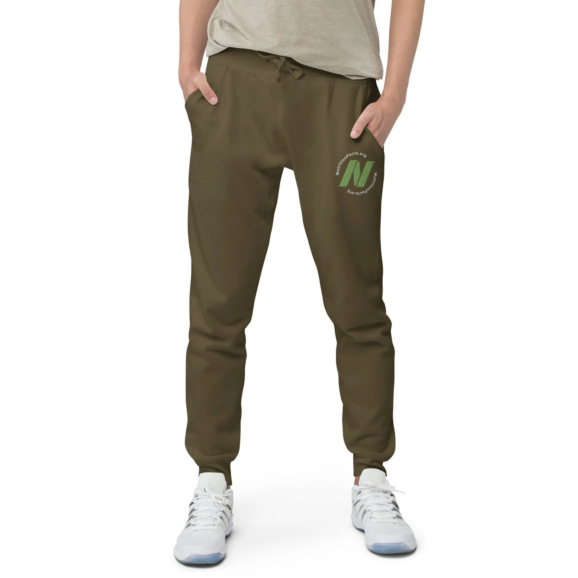 Unisex Embroidered Joggers - Image 5