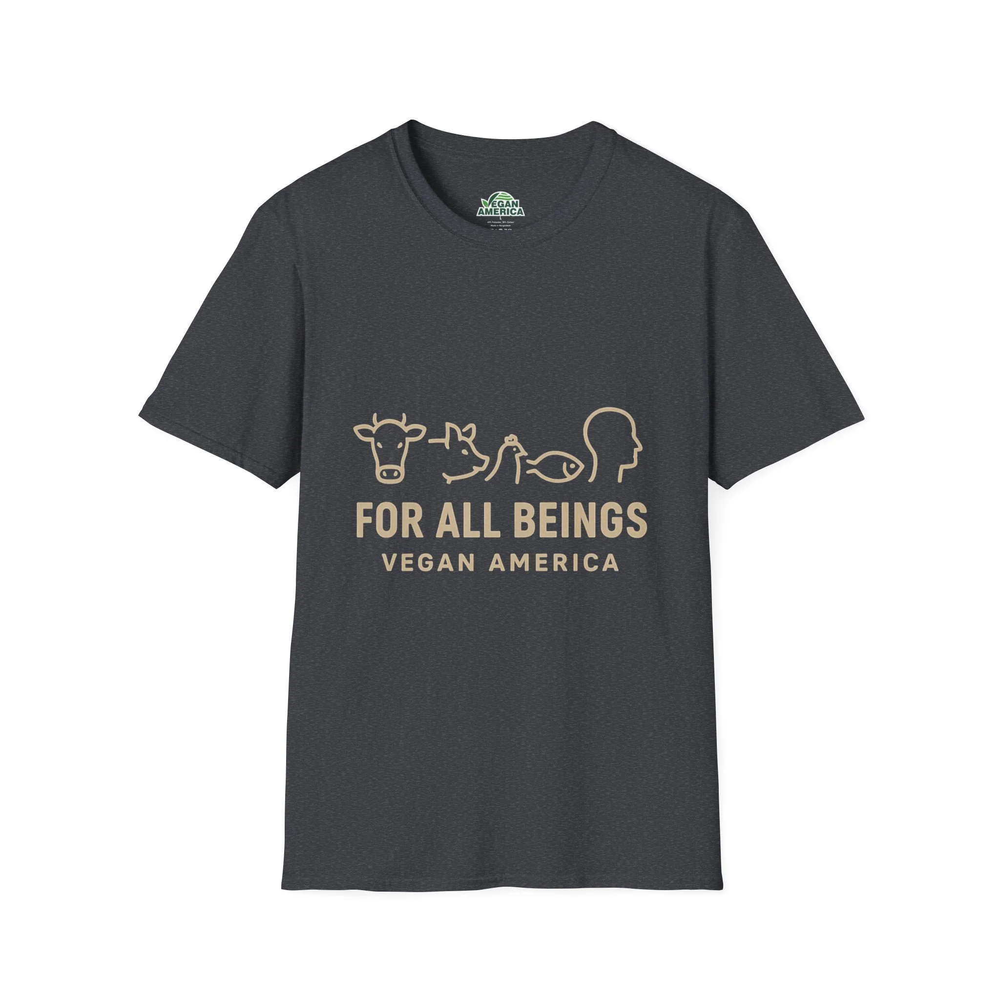 Unisex Vegan America T-Shirt, Eco-Friendly Apparel, Plant-Based Lifestyle Shirt, Perfect Gift for Vegans, Animal Rights Awareness Wear - Image 11