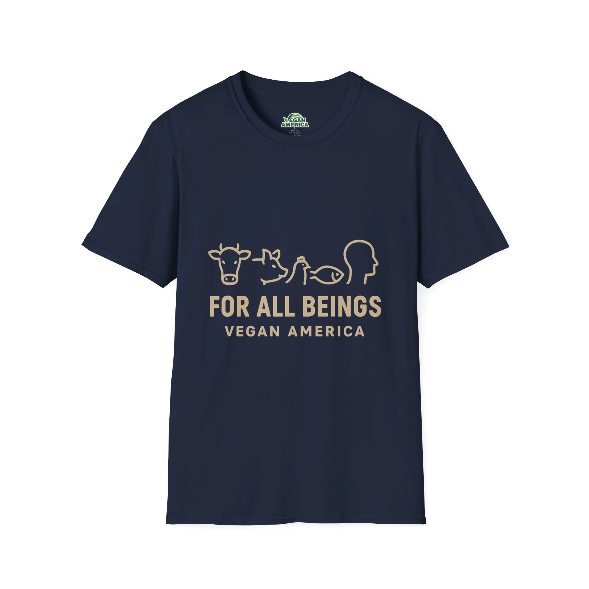 Unisex Vegan America T-Shirt, Eco-Friendly Apparel, Plant-Based Lifestyle Shirt, Perfect Gift for Vegans, Animal Rights Awareness Wear - Image 12