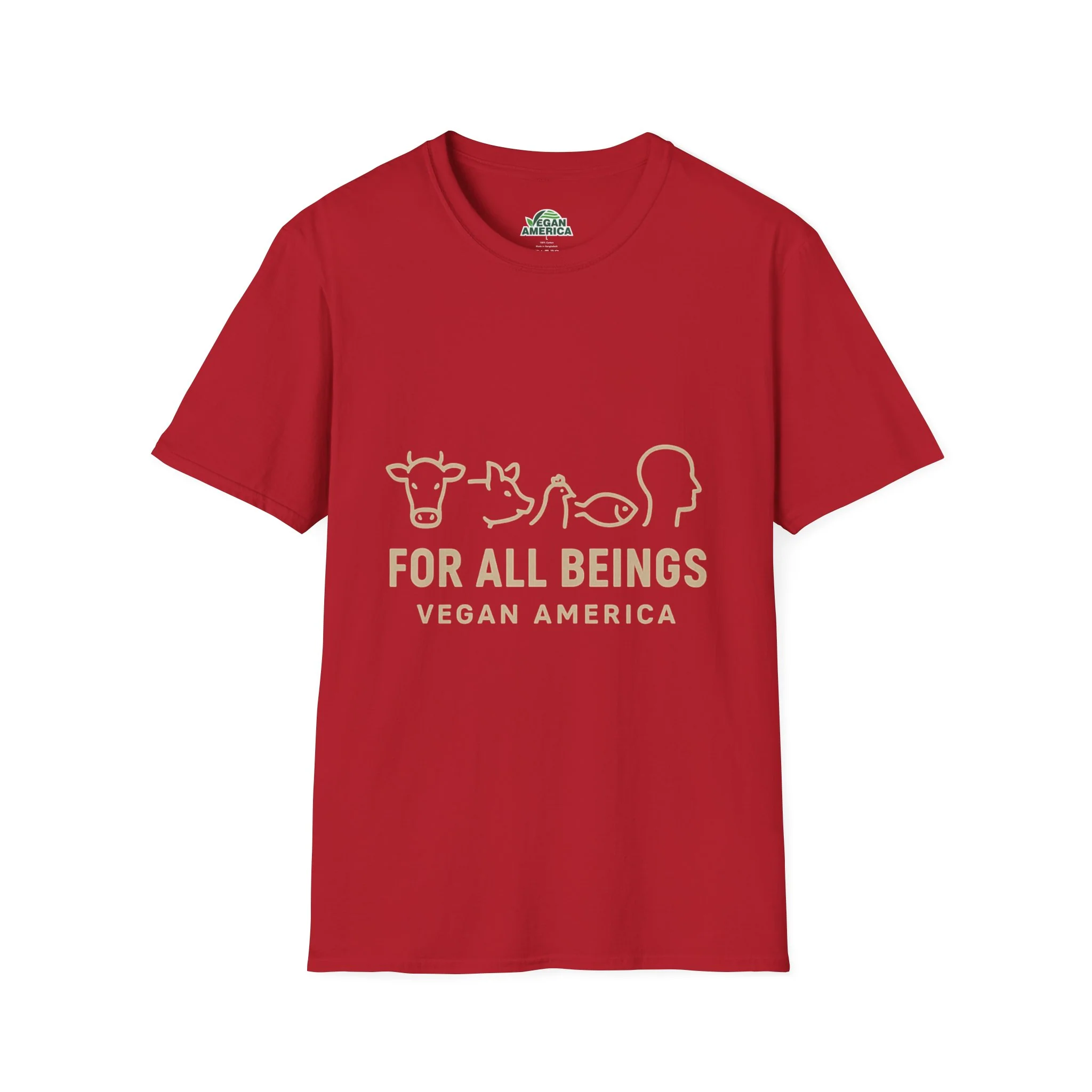 Unisex Vegan America T-Shirt, Eco-Friendly Apparel, Plant-Based Lifestyle Shirt, Perfect Gift for Vegans, Animal Rights Awareness Wear - Image 16