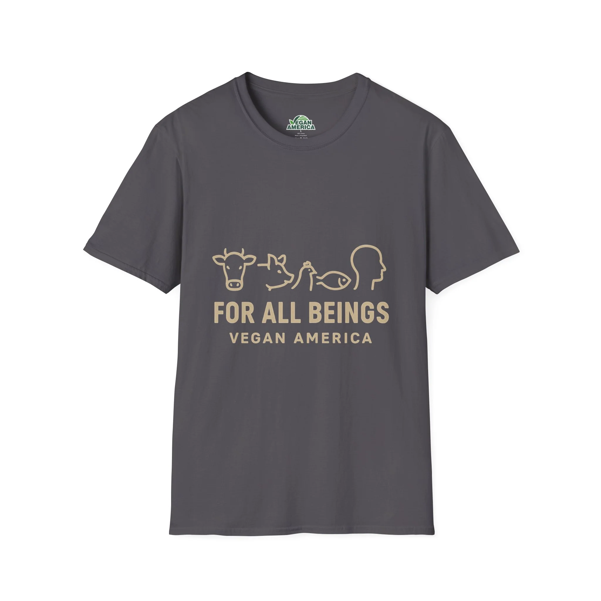 Unisex Vegan America T-Shirt, Eco-Friendly Apparel, Plant-Based Lifestyle Shirt, Perfect Gift for Vegans, Animal Rights Awareness Wear - Image 9