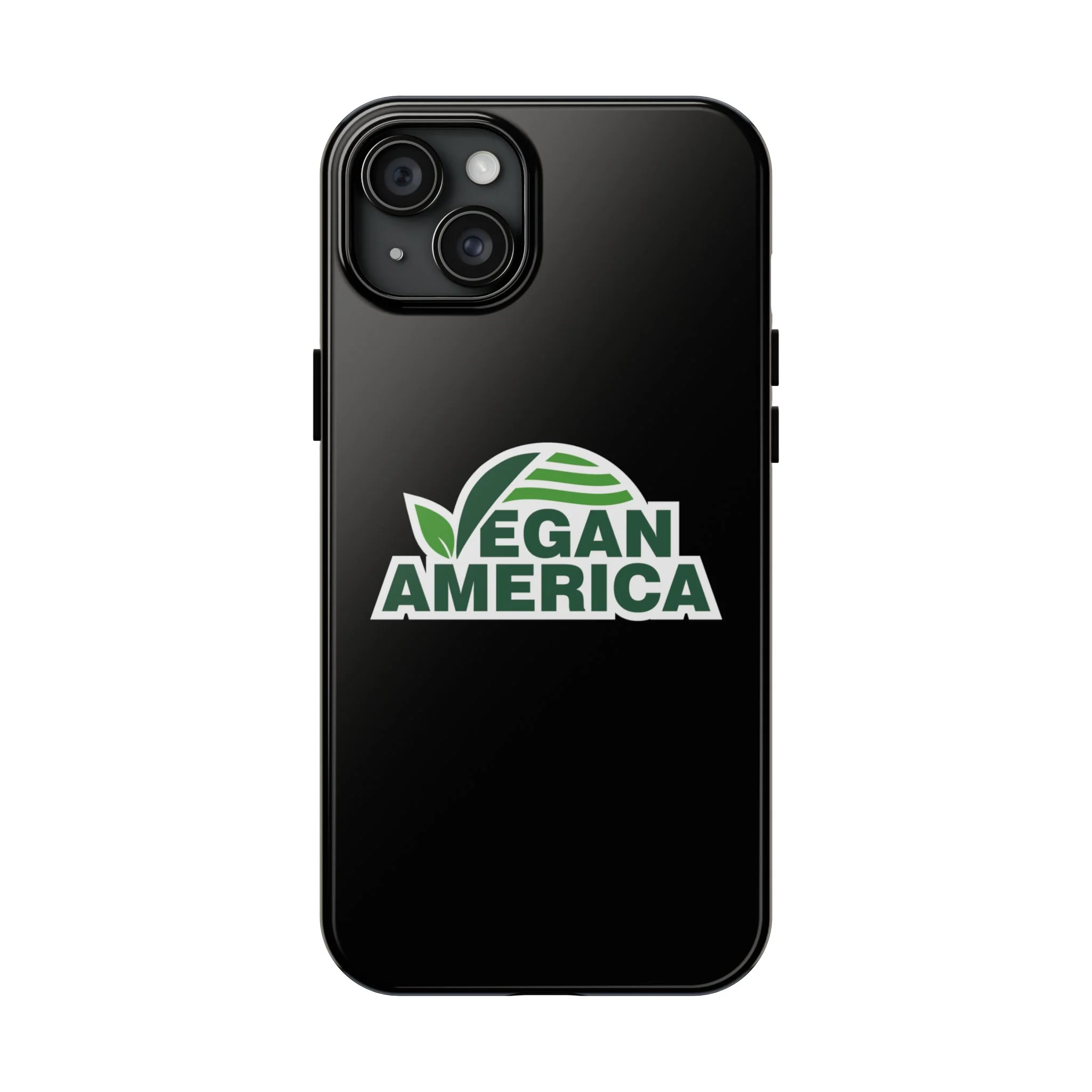 Vegan America Tough Phone Case — Green Leaf Vegan Pride Protective Cover - Image 18