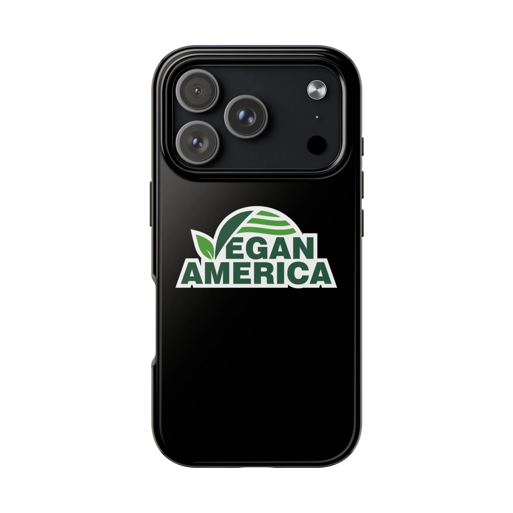 Vegan America Tough Phone Case — Green Leaf Vegan Pride Protective Cover - Image 30