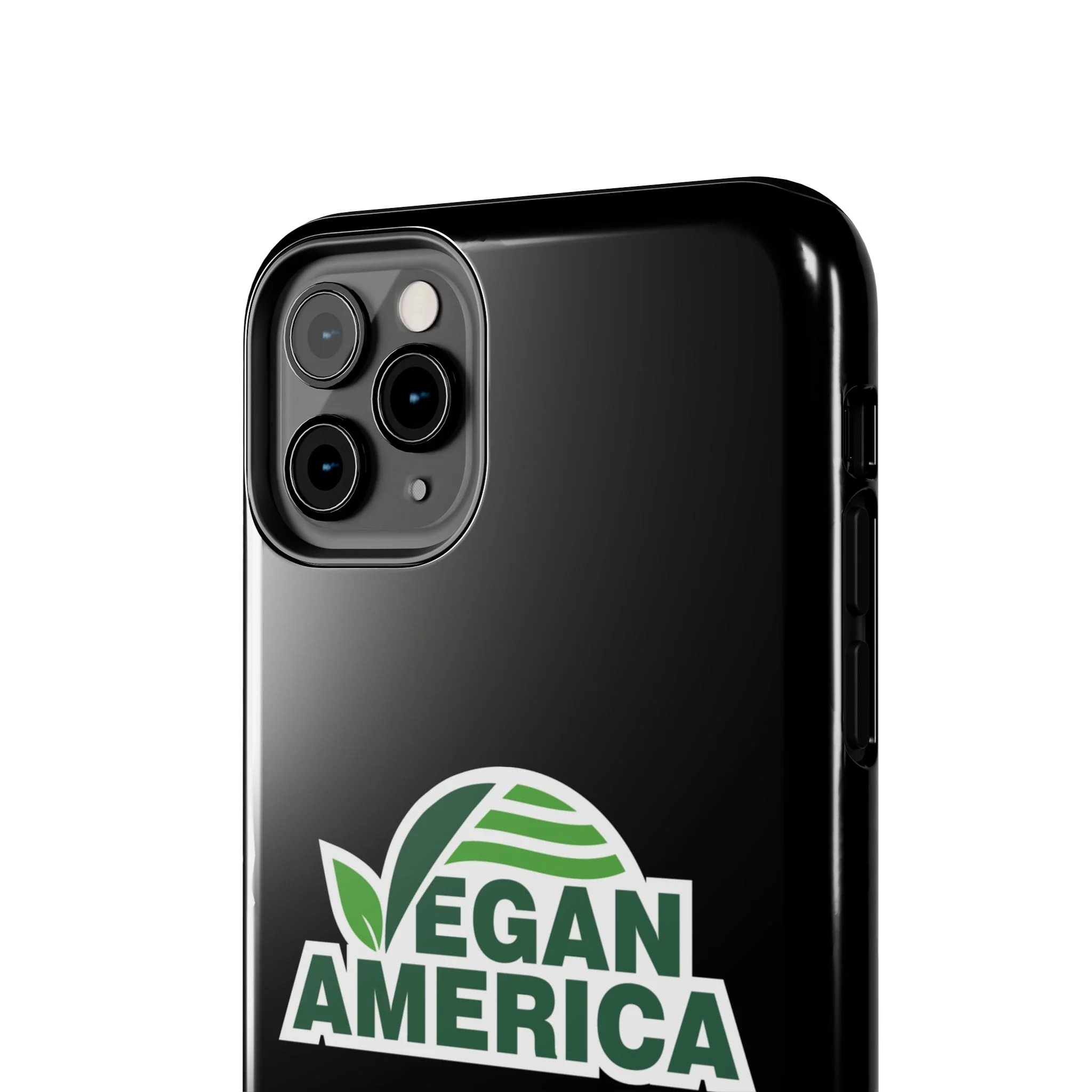 Vegan America Tough Phone Case — Green Leaf Vegan Pride Protective Cover - Image 41