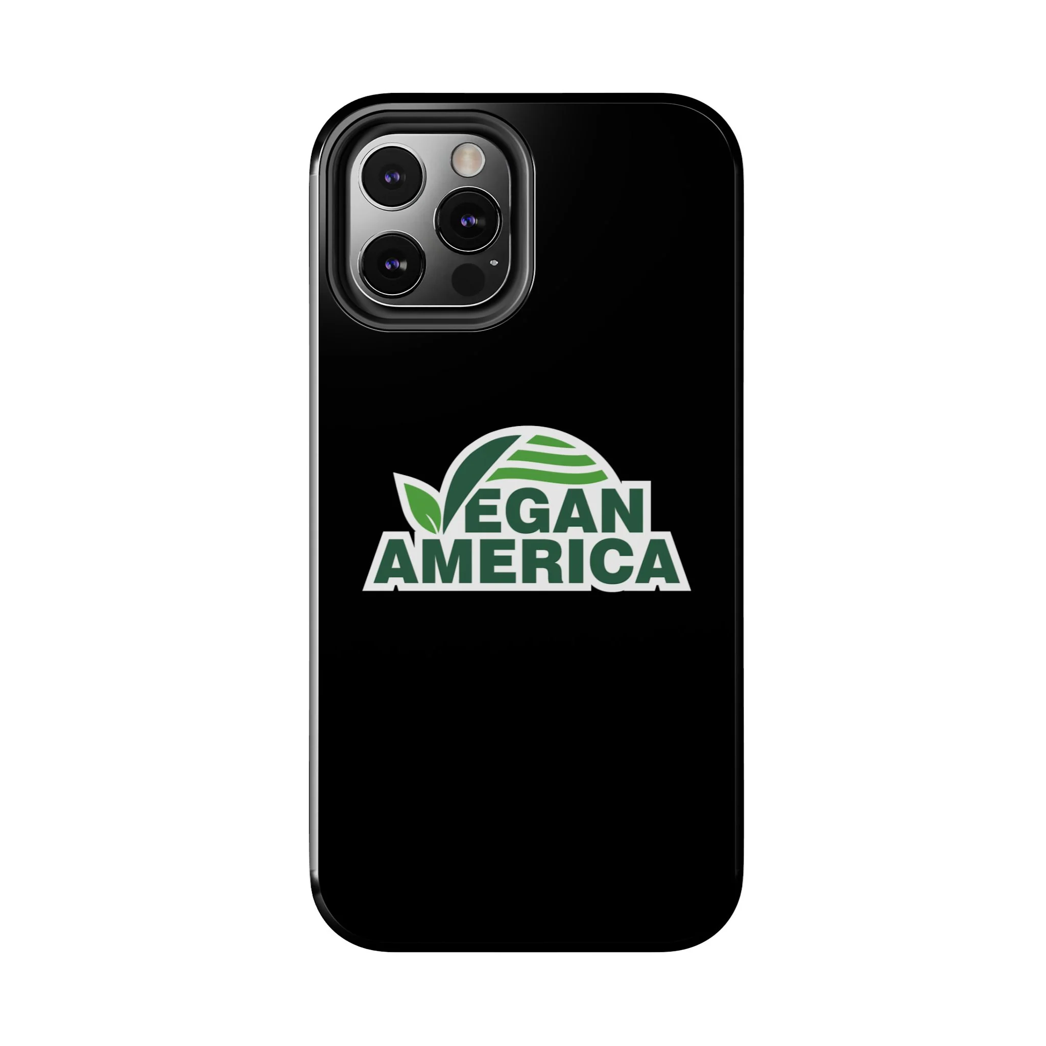 Vegan America Tough Phone Case — Green Leaf Vegan Pride Protective Cover - Image 48