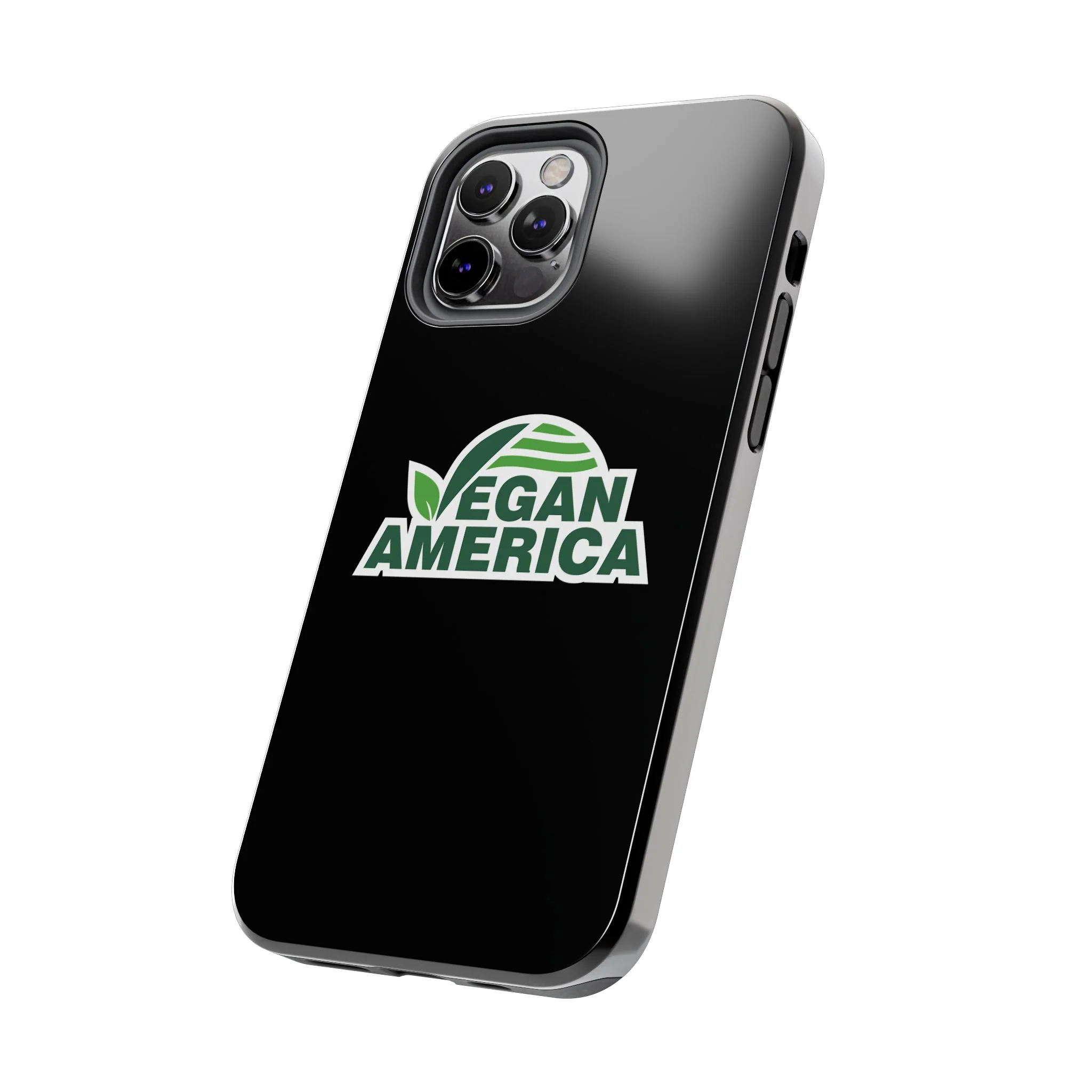 Vegan America Tough Phone Case — Green Leaf Vegan Pride Protective Cover - Image 49