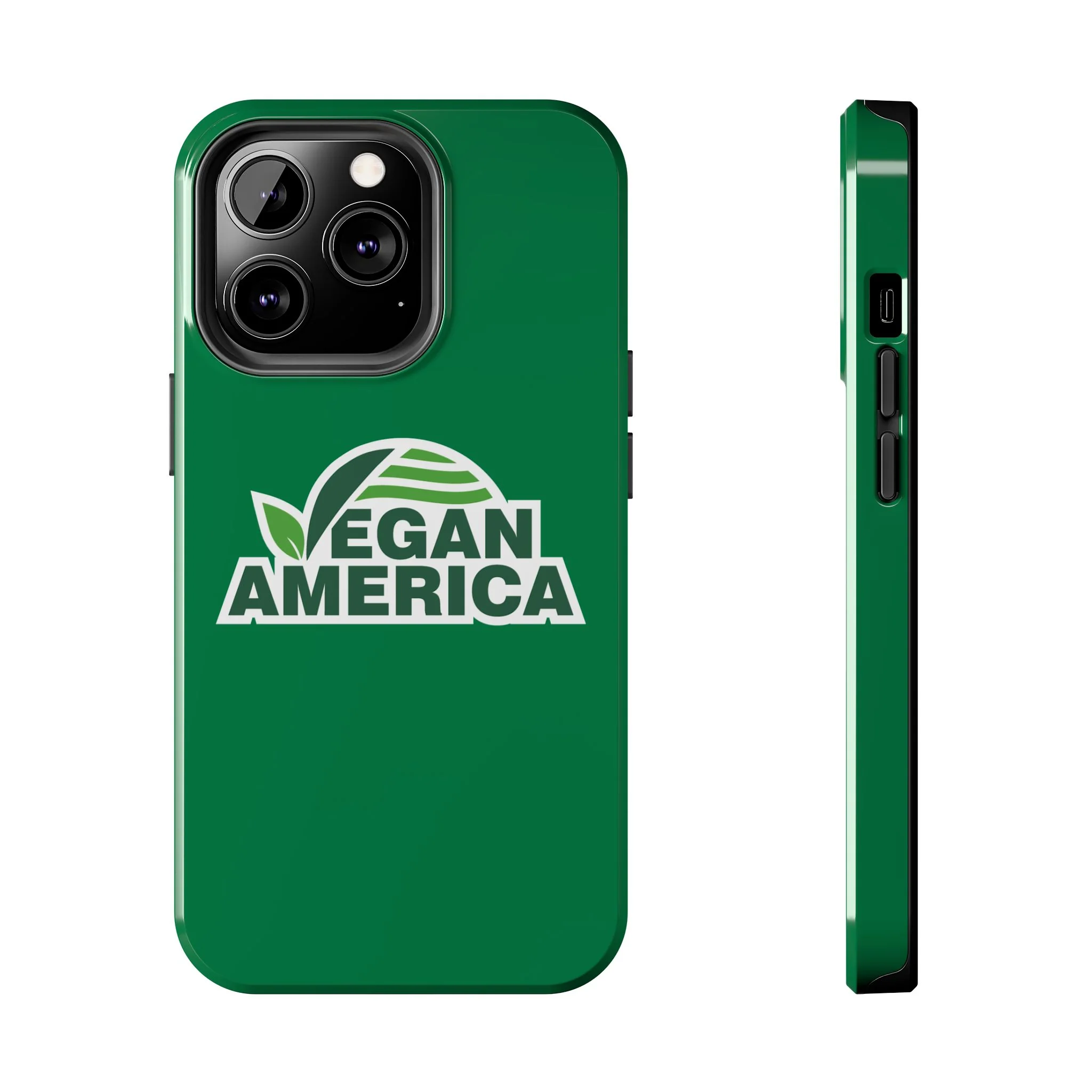 Vegan America Tough Phone Case — Green Protective Vegan Pride Cover - Image 10