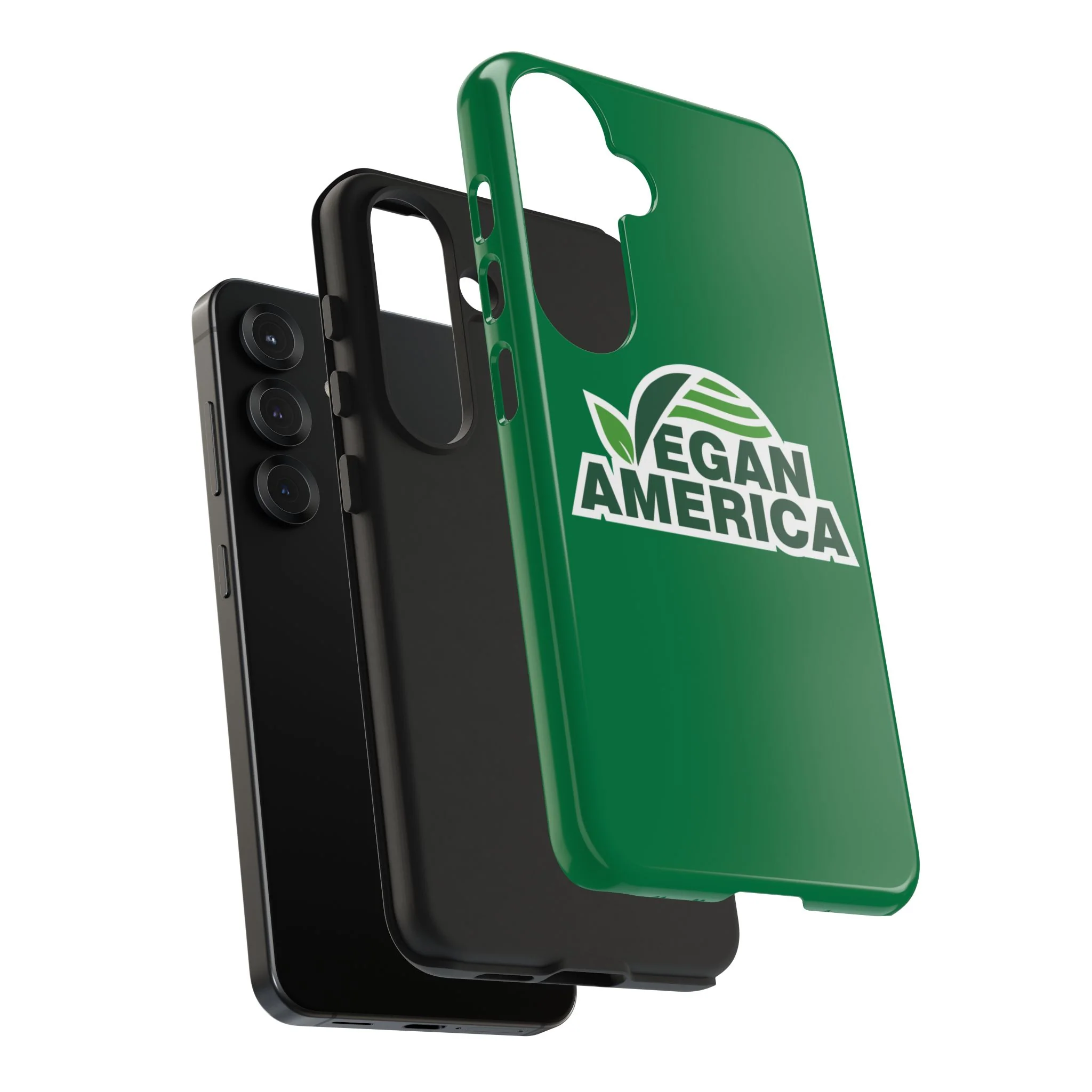 Vegan America Tough Phone Case — Green Protective Vegan Pride Cover - Image 103
