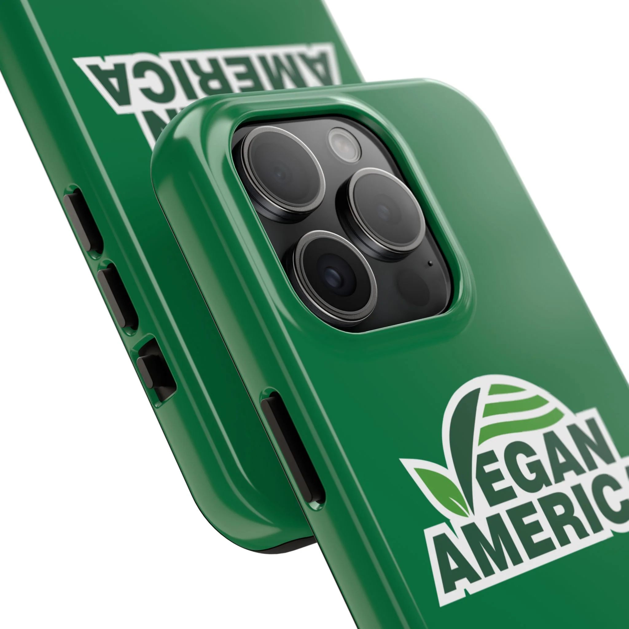 Vegan America Tough Phone Case — Green Protective Vegan Pride Cover - Image 73