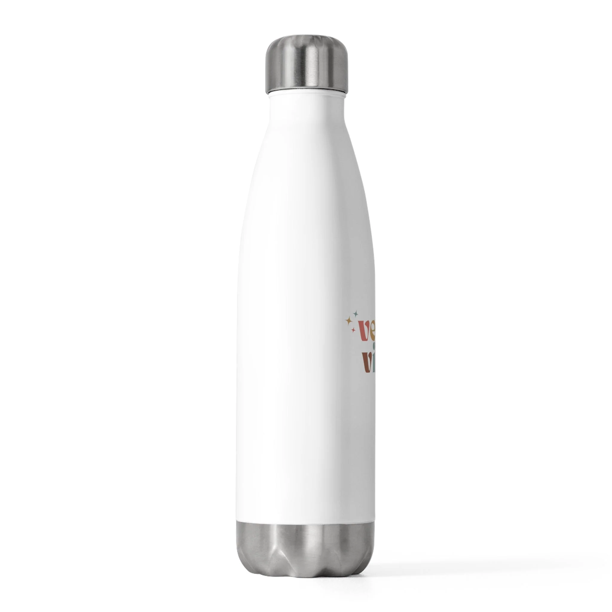 Vegan Vibes 20oz Insulated Water Bottle - Image 3