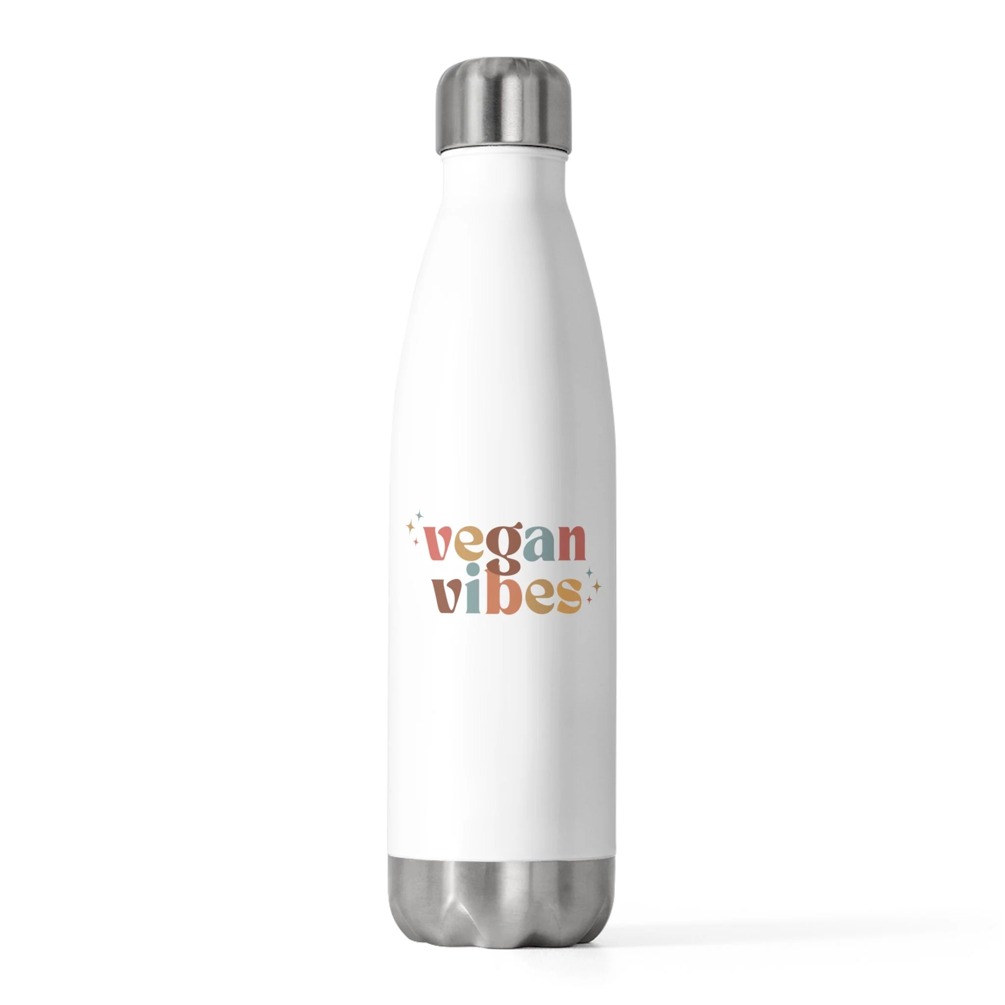 Vegan Vibes 20oz Insulated Water Bottle - Image 7