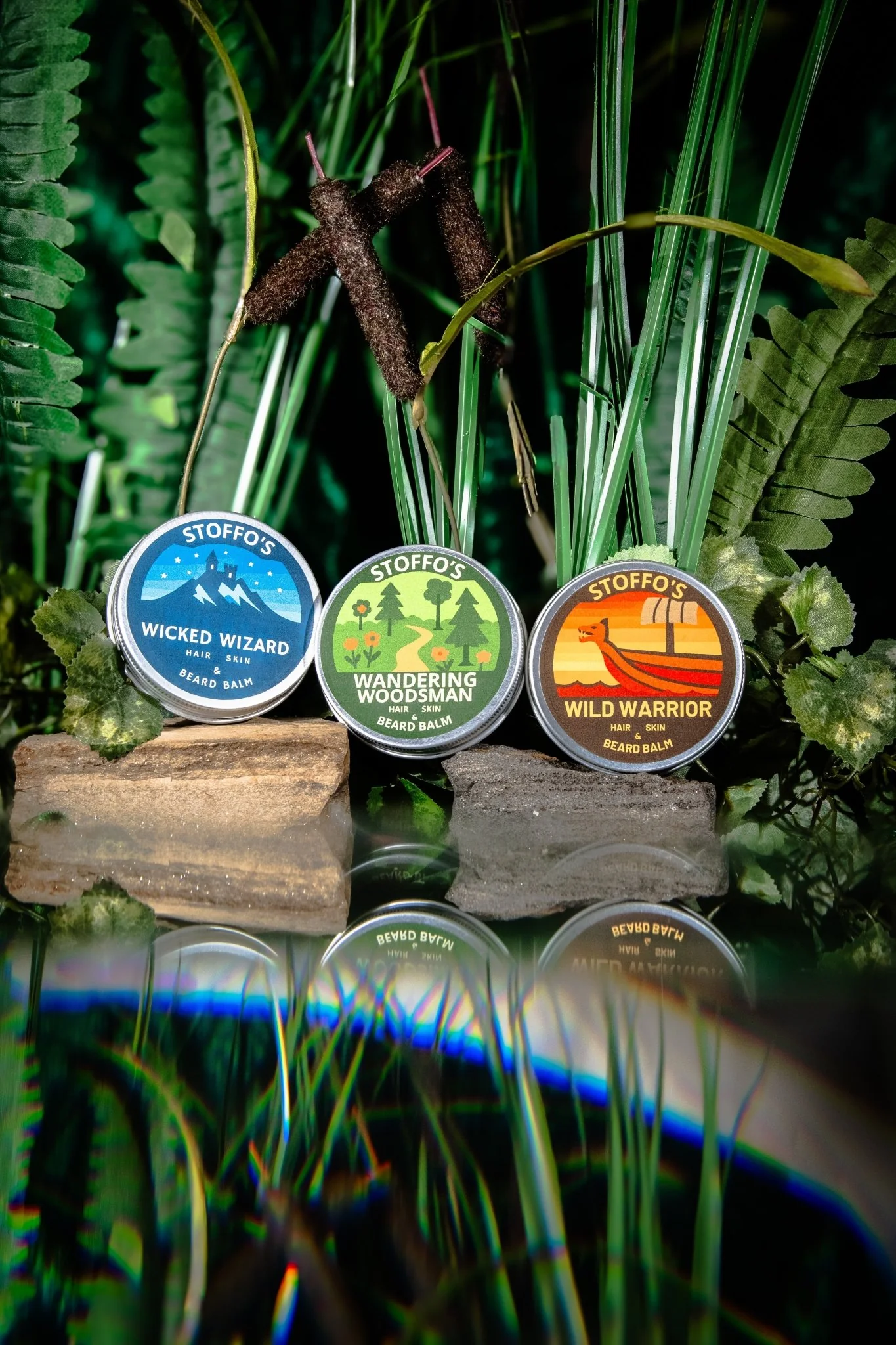 VEGAN WANDERING WOODSMAN • Beard Balm • Rose & Honeysuckle • Shaping wax & facial hair conditioner • Herb Infused with Stinging nettle - Image 6