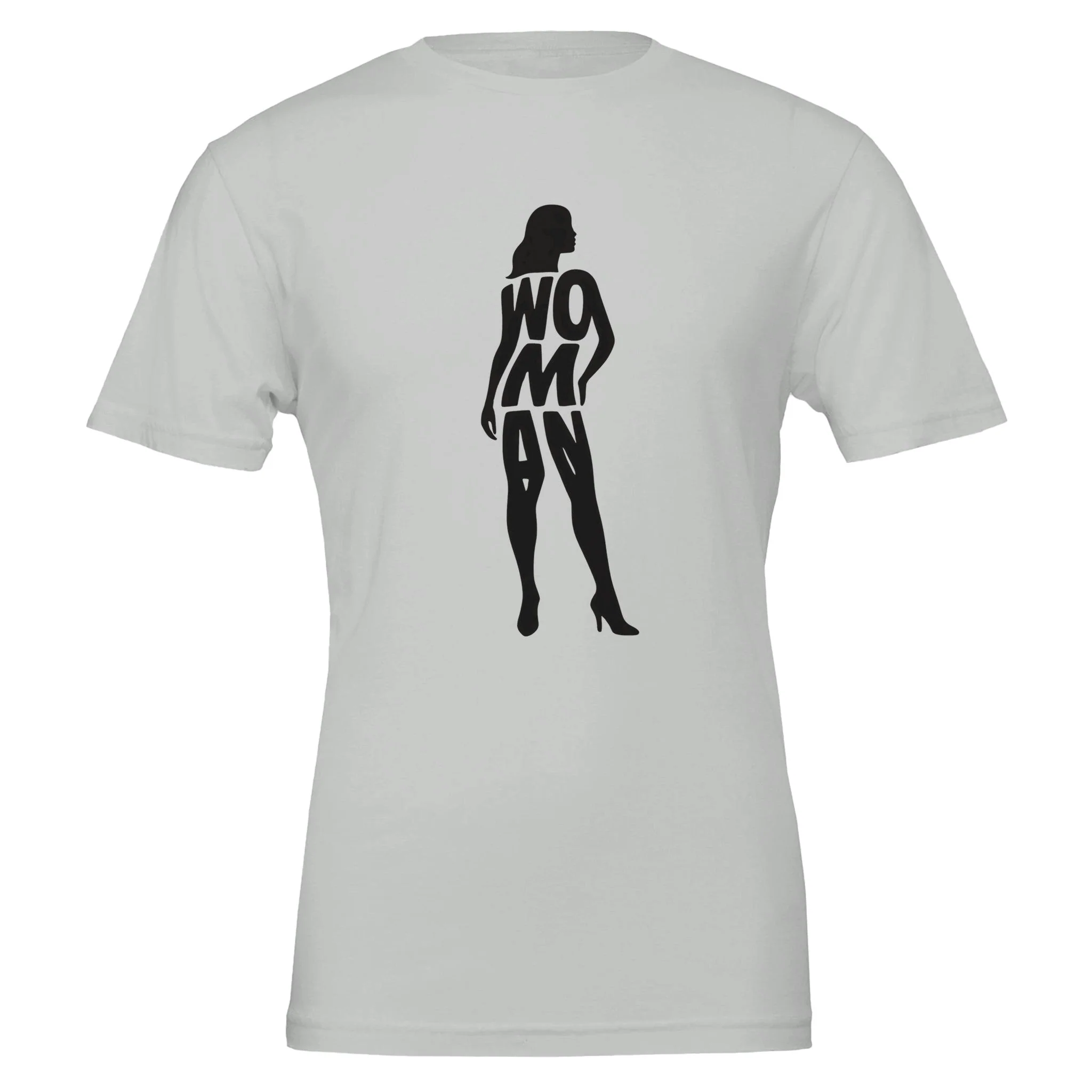 Woman Silhouette, 100% Cotton Premium Tshirt - Image 8